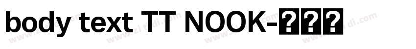 body text TT NOOK字体转换 body text TT NOOK字体转换
